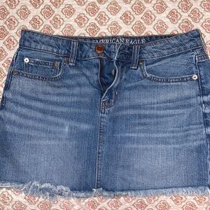 American Eagle Jean Mini Skirt- Regular Wash